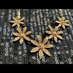 Gold Floral Necklace Dior Inspired. New in box